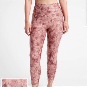 Athleta Red Salutation Stash leggings size 2X